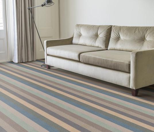 Margo Selby Stripe Surf Joss Carpet 1900 in Living Room