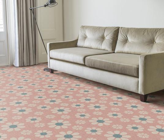 Quirky Bloom Gelato Carpet 7170 in Living Room