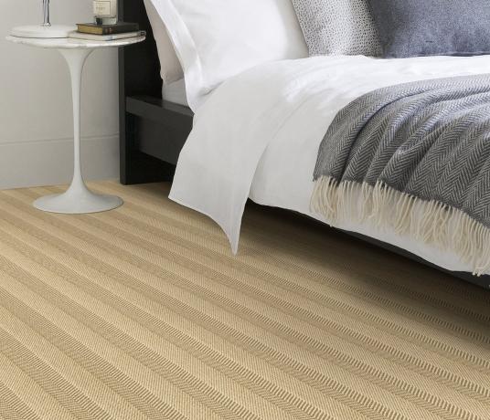 Wool Iconic Herringstripe Laine Carpet 1567 in Bedroom