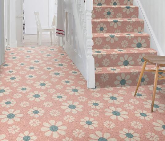 Quirky Bloom Gelato Carpet 7170 on Stairs