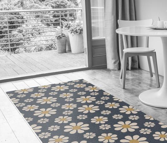 Quirky Bloom Pizzelle Carpet 7171 in Living Room (Make Me A Rug)
