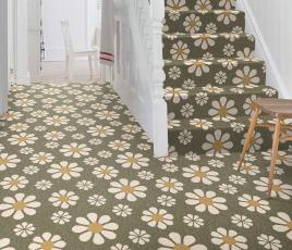 Quirky Bloom Oliva Carpet 7174 on Stairs thumb