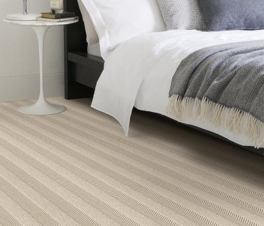 Wool Iconic Herringstripe Pavlova Carpet 1568 in Bedroom