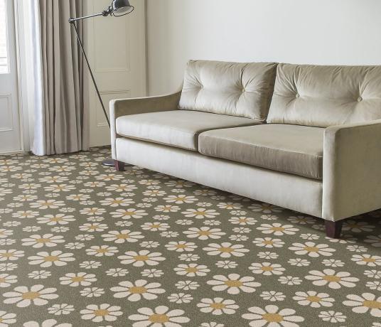 Quirky Bloom Oliva Carpet 7174 in Living Room